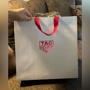 TAG Heuer White Shopping Bag with Red Handles Lunar New Year Special Edition